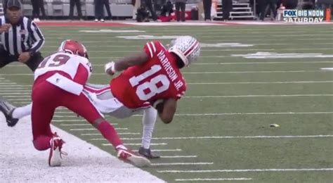 Ohio States Marvin Harrison Jr Absolutely Stunned Cfb Fans With Jaw