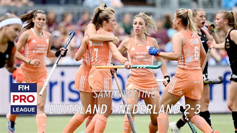 Samenvatting Fih Pro League Dames Duitsland Nederland Youtube