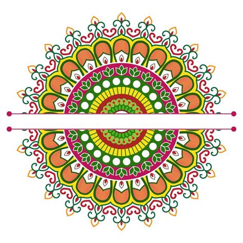 Premium Vector Colorful Mandala Background