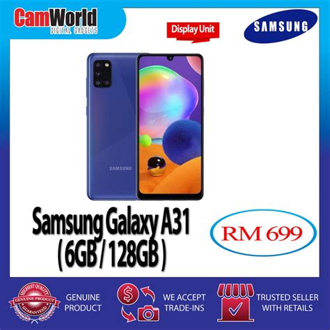 Samsung Galaxy A31 A315 Sm A315 6gb128gb Shopee Malaysia