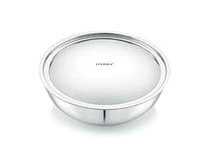 Buy Livmax Tri Ply Stainless Steel Tasla With Stainless Steel Lid Cm