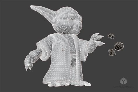 Modello 3d Gratuito Del Personaggio Yoda Blend C4d Dae Fbx