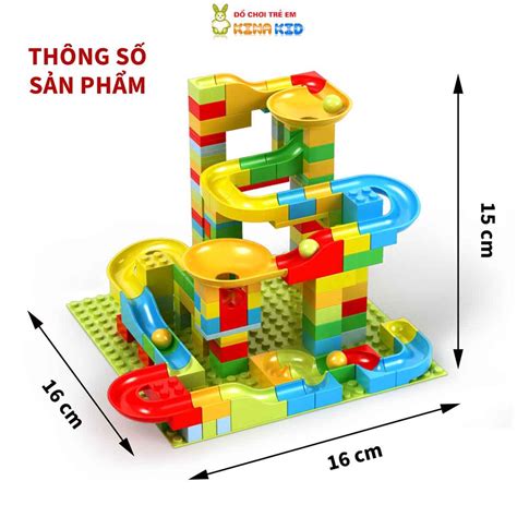 Bộ Xếp Hình leg o Cầu Trượt Thả Bi 170 Chi Tiết cao cấp Phát Triển Tư