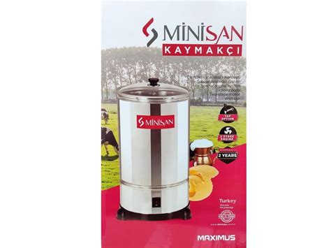 Домашняя маслобойка для сливочного масла Minisan (нержавейка, с краном ...