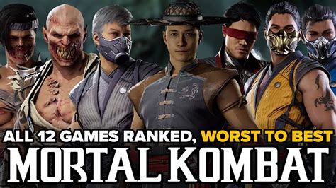 All 12 Mortal Kombat Games Ranked Worst To Best Youtube