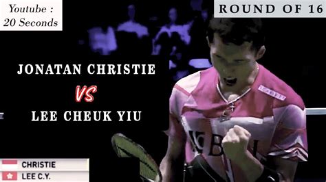 Jonatan Christie Vs Lee Cheuk Yiu AKSI JOJO MENGGEPREK MUSUH BERATNYA