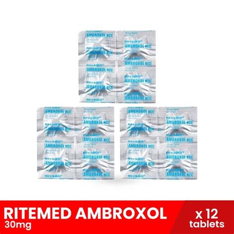 RITEMED Ambroxol 30mg X 12 Tablets Cough Relief Lazada PH