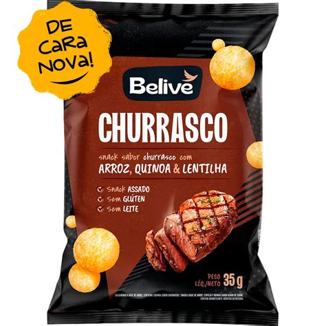 Belive Snack Sabor Churrasco Good Soy Belive 35g No Atacado Direto