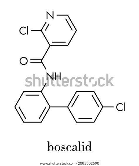 Boscalid Fungicide Molecule Skeletal Formula Stock Vector Royalty Free