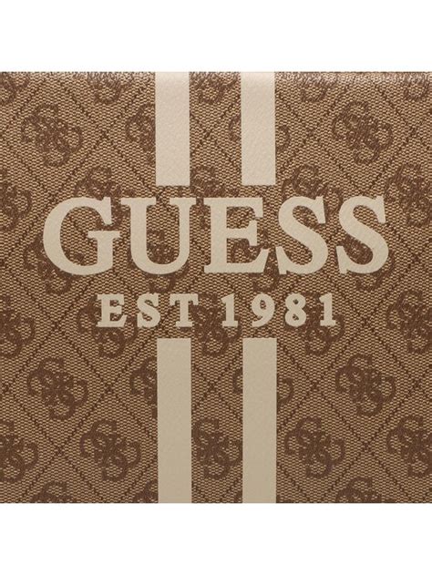 Guess Sac à main Katey Croc CB HWCB84 94270 Marron Modivo fr