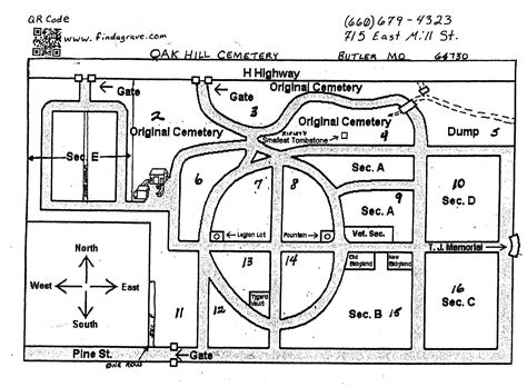 Oak Hill Cemetery In Butler Missouri Find A Grave Cemetery