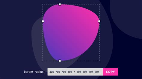 Использование свойства border radius CSS для округления углов и