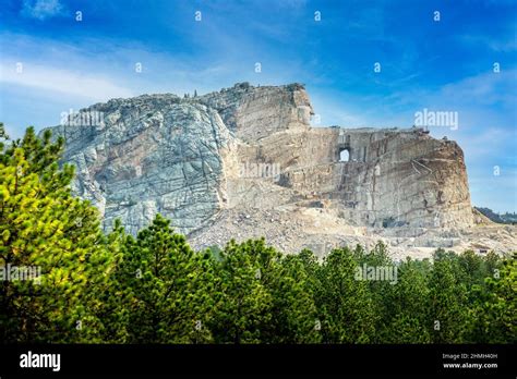 The Crazy Horse Memorial Monument In South Dakota Indian Heritage