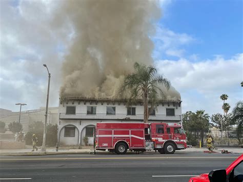 Commercial Building Engulfed In Two Alarm Fire San Bernardino County Fire Protection District