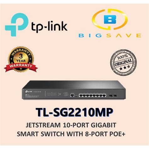 Tp Link Tl Sg Mp Jetstream Port Gigabit Smart Switch With Port