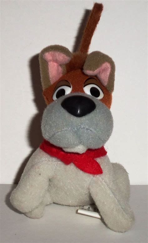 Mcdonalds 1988 Walt Disney Oliver And Company Dodger Dog Plush Happy