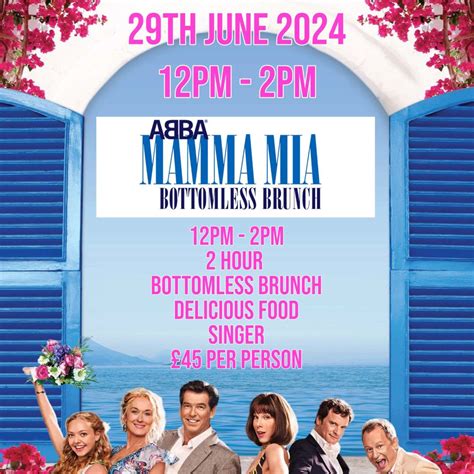 Mamma Mia Bottomless Brunch Moloko