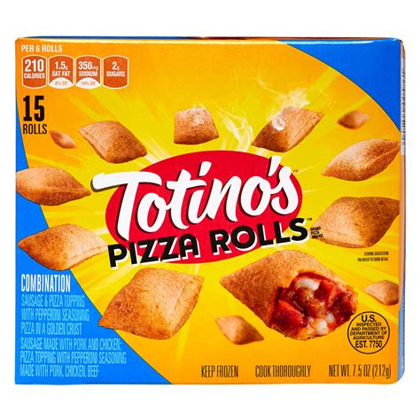 Totinos Frozen Combination Pizza Rolls 15ct Quick Meals