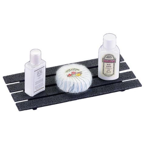 Cal Mil 867 17 Granite Charcoal Amenity Multi Slat Tray 24 CS