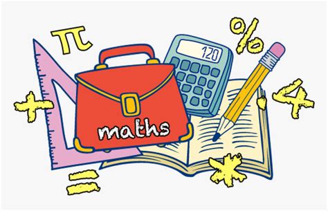 Transparent Doing Homework Clipart - Primary School Math Clipart, HD ...