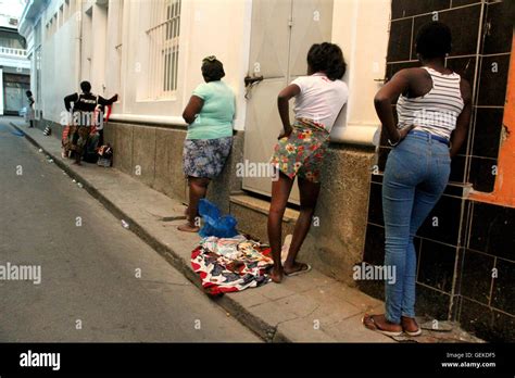 Prostitutes In The Red Light District Of Maputo Mozambique 17 May