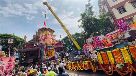 Khairatabad Ganesh Lifting Into Truck Khairatabad Ganesh Shobha