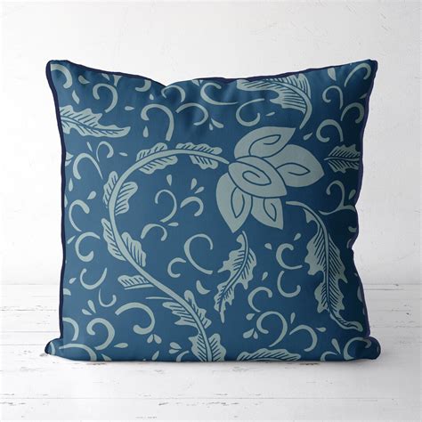 Peacock Blue Cushion Covers Chinoiserie Cushion Covers - Etsy