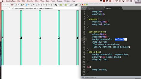 Flexbox Tutorial Part Positioning Div S Inside Parent Container