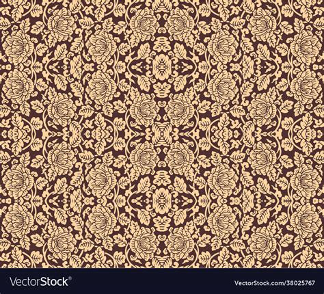 Seamless oriental floral pattern for fabric Vector Image