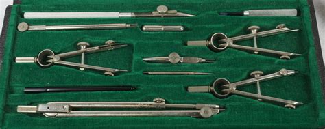 Rd13290 Vintage 1940s Dietzgen Drafting Drawing Tool Set Flickr