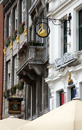 Aachen Markt Zum Schwan Und Zum Goldenen Einhorn Stadt