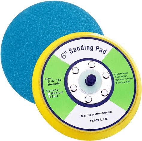 6 Inch Psa Sanding Pads And Backing Pad For Dual Action Air Sander