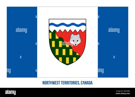 Northwest Territories Flag Vector Illustration on White Background ...