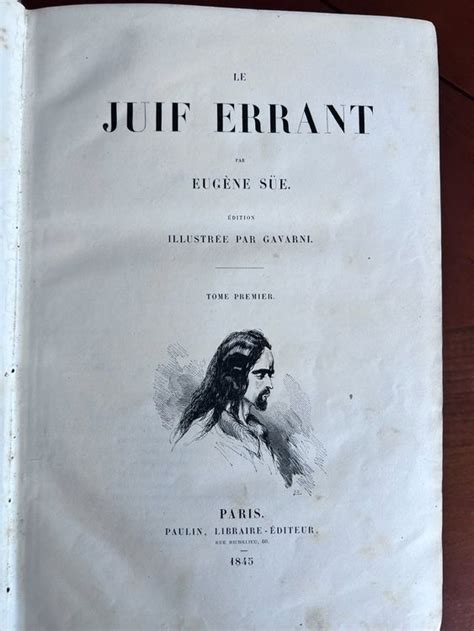 Eug Ne S E Le Juif Errant Illustr Par Gavarni Kaufen Auf