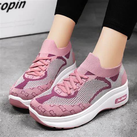 Women Vulcanized Summe Shoes Woman Casual Fashion Breathable Mesh