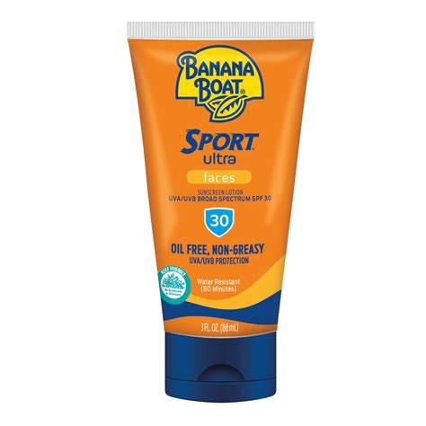 Banana Boat Ultra Sport Faces Sunscreen Lotion SPF 30, 3 oz - Walmart ...