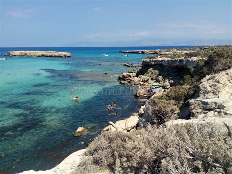 Beach Of Blue Lagoon Akamas Paphos District Cyprus Editorial Stock