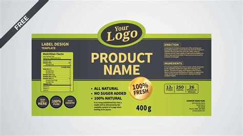 Bottle Label Design Template Free Download | Designidea4u