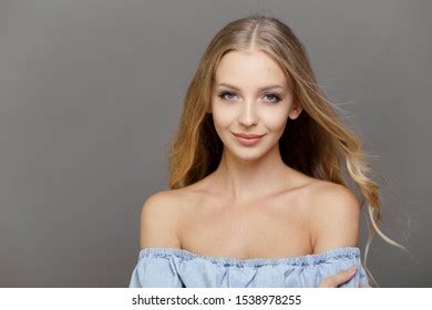 Portrait Beautiful Blonde Girl Long Hair Stock Photo Shutterstock