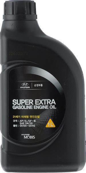 Масло моторное Hyundai-KIA SUPER EXTRA GASOLINE 5W-30 Полусинтетическое ...
