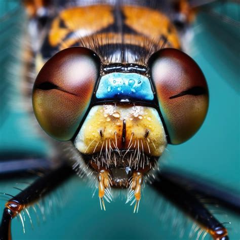 Premium Photo | Dragonfly eyes macro photography 3