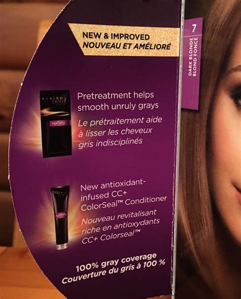Clairol EXPERT Age Defy Permanent Hair Color Dye 7 Dark Blonde EBay