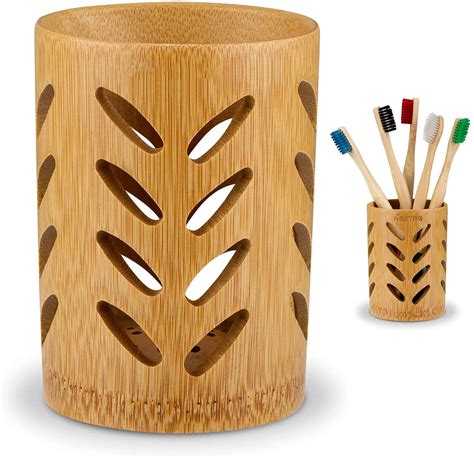 Bamboo Toothbrush Holder – with Bamboo