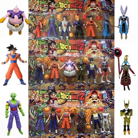 Kit Bonecos Dragon Ball Z Goku Articulado Shopee Brasil