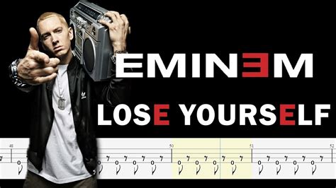 Eminem Lose Yourself Official Bass Tabs By ChamisBass YouTube