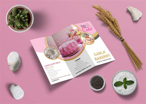 Premium Bakery Tri Fold Brochure Template 99effects