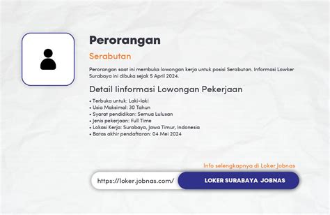 Lowongan Kerja Serabutan