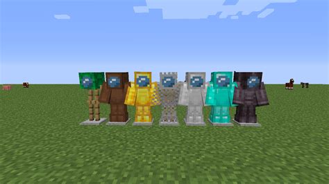 Among us space suit over armor. Minecraft Texture Pack