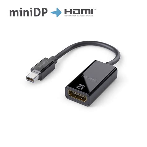 Premium Active K Mini Displayport Hdmi Portsaver Adapter Black