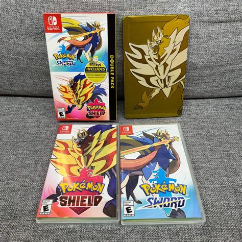 Pokemon Sword And Shield Double Pack With Rare Steelbook Switch Game